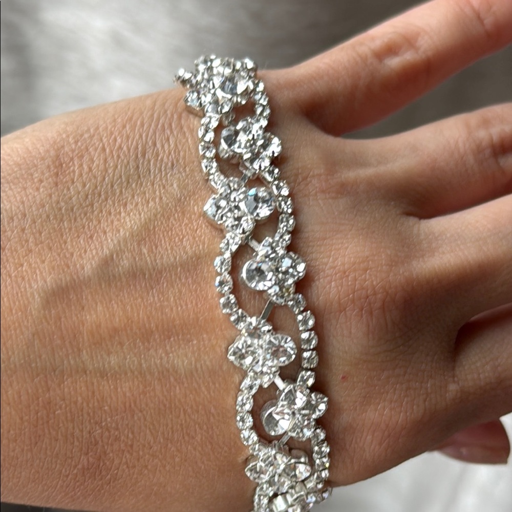 Silver Diamond Bracelet- Fashion Jewelry